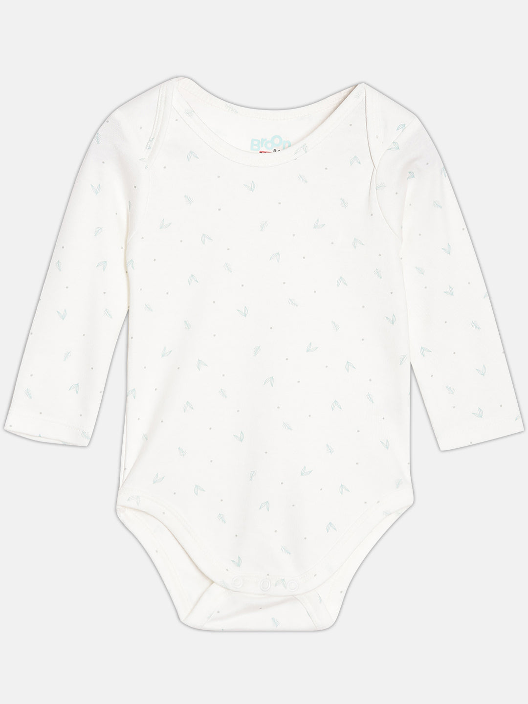 Broon Infant Baby Organic Cotton Short Sleeve Rompers