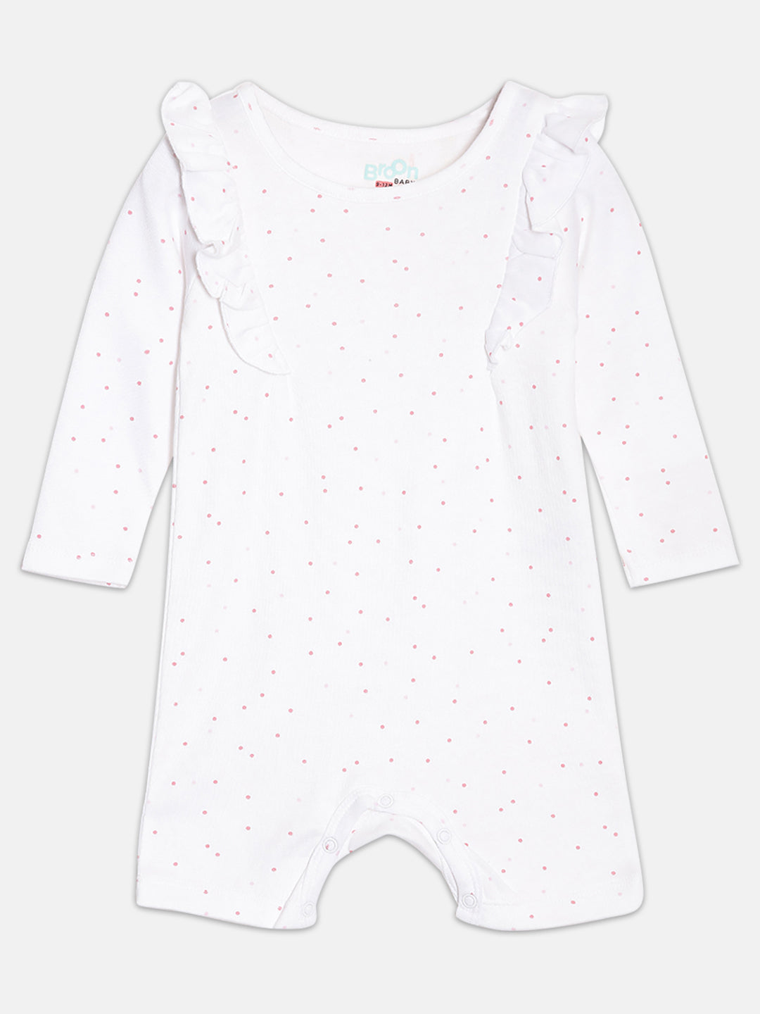 Broon Infant Baby Organic Cotton Full Sleeve Rompers