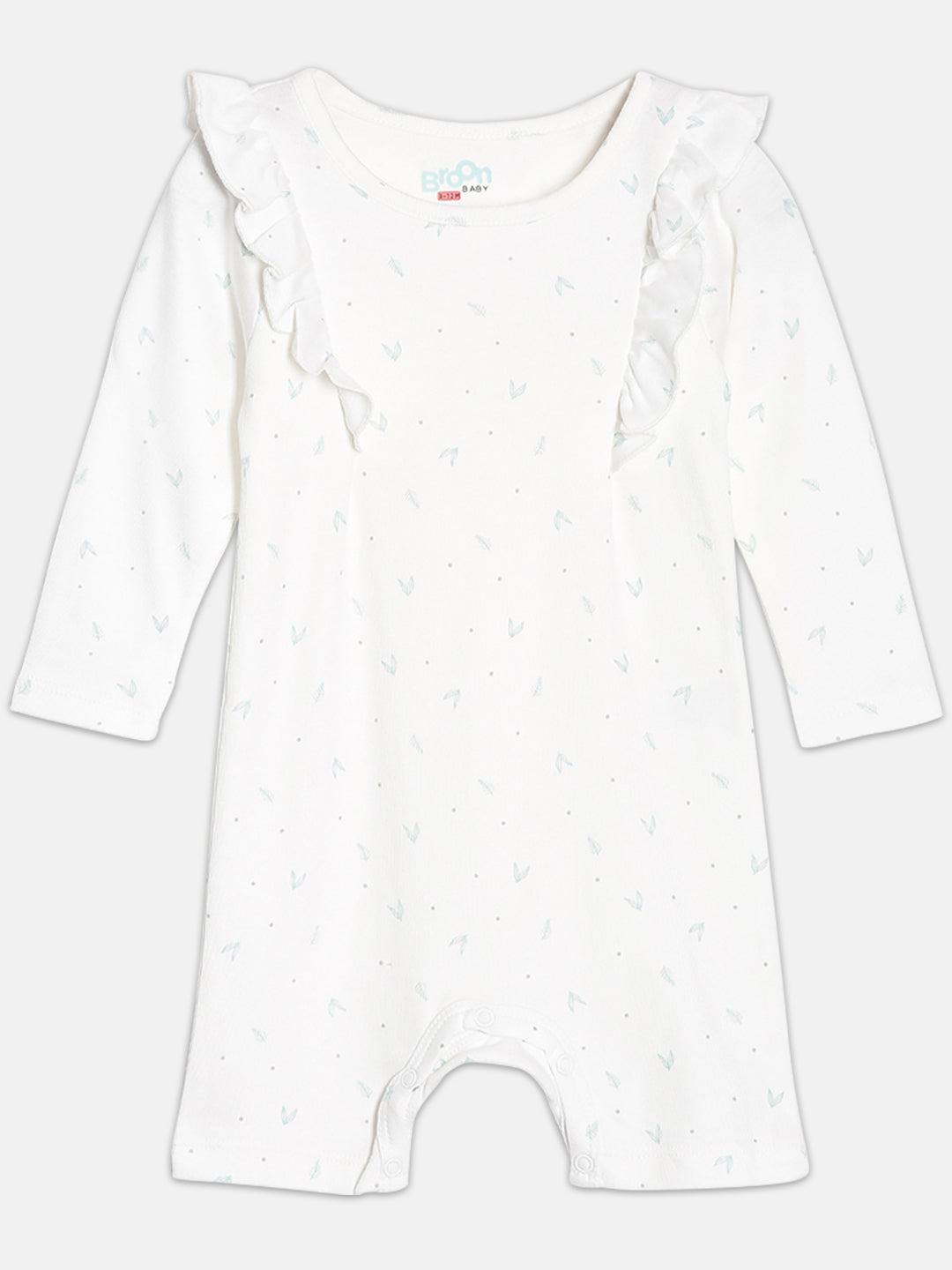 Broon Infant Baby Organic Cotton Full Sleeve Rompers