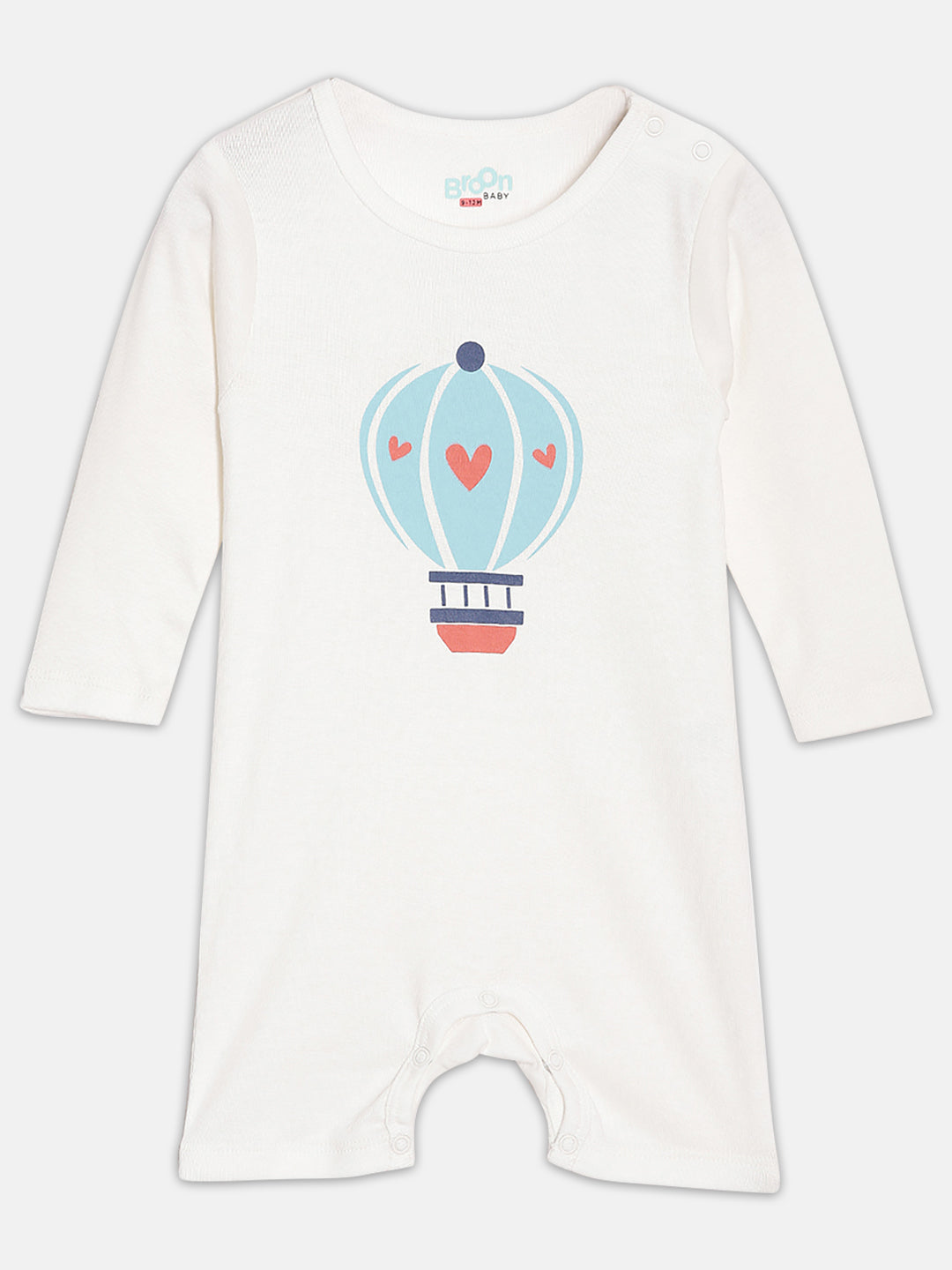 Broon Infant Baby Organic Cotton Full Sleeve Rompers