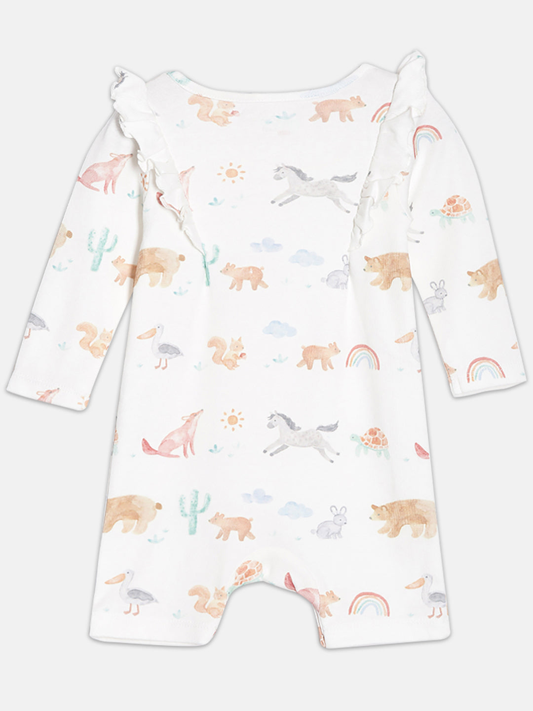 Broon Infant Baby Organic Cotton Full Sleeve Rompers