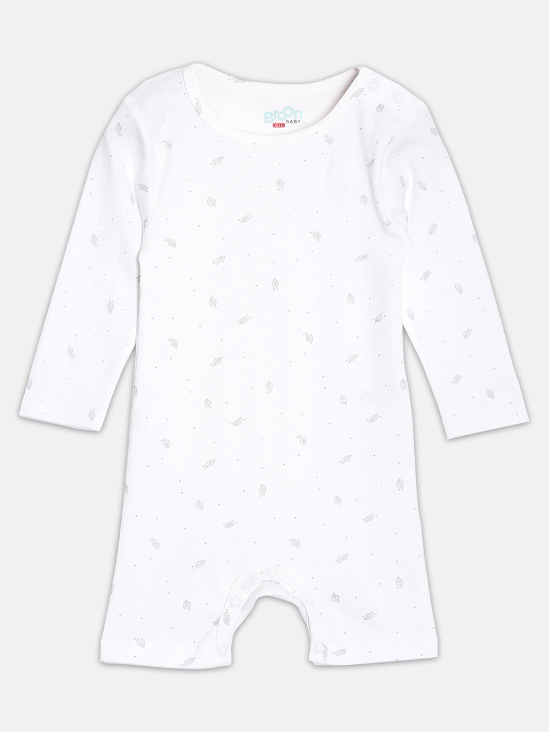 Broon Infant Baby Organic Cotton Full Sleeve Rompers