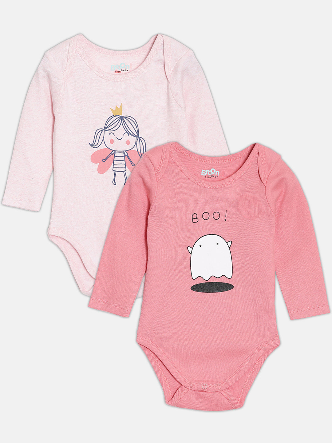 Broon Infant Baby Organic Cotton Short Sleeve Rompers