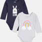Broon Infant Baby Organic Cotton Short Sleeve Rompers