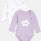 Broon Infant Baby Organic Cotton Short Sleeve Rompers