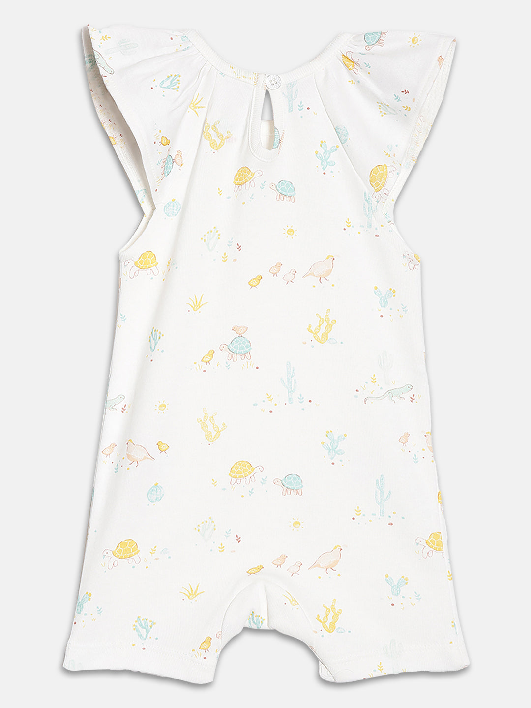 Broon Infant Baby Organic Cotton Short Sleeve Rompers