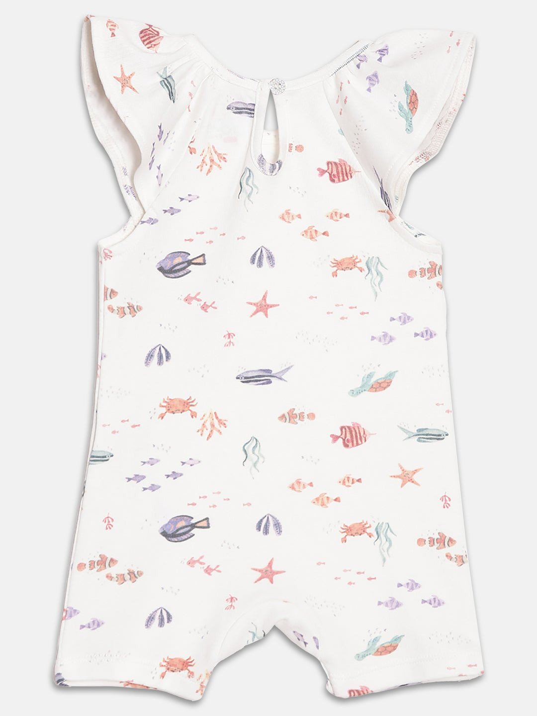 Broon Infant Baby Organic Cotton Short Sleeve Rompers