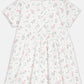 Broon Infant Baby Organic Cotton Short Sleeve Girls Dress