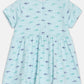 Broon Infant Baby Organic Cotton Short Sleeve Girls Dress