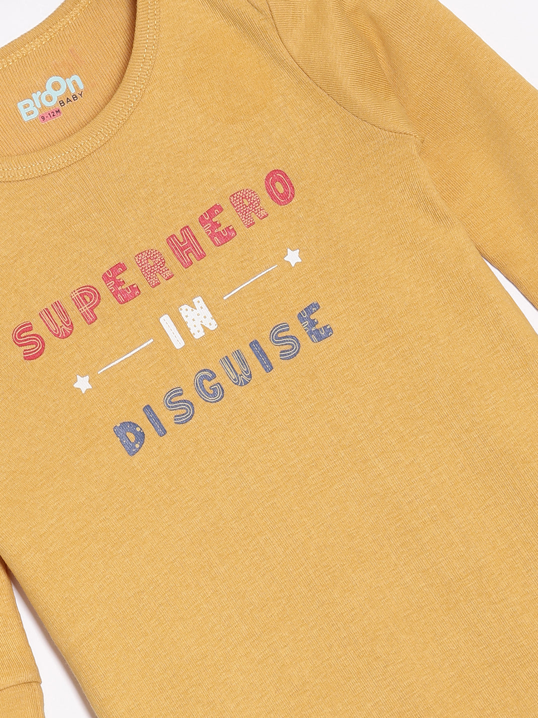 Broon Infant Baby Organic Cotton Full Sleeve Sleepsuit