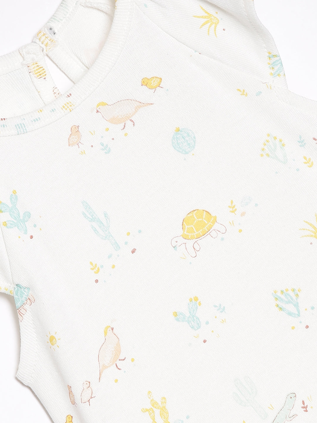Broon Infant Baby Organic Cotton Short Sleeve Rompers