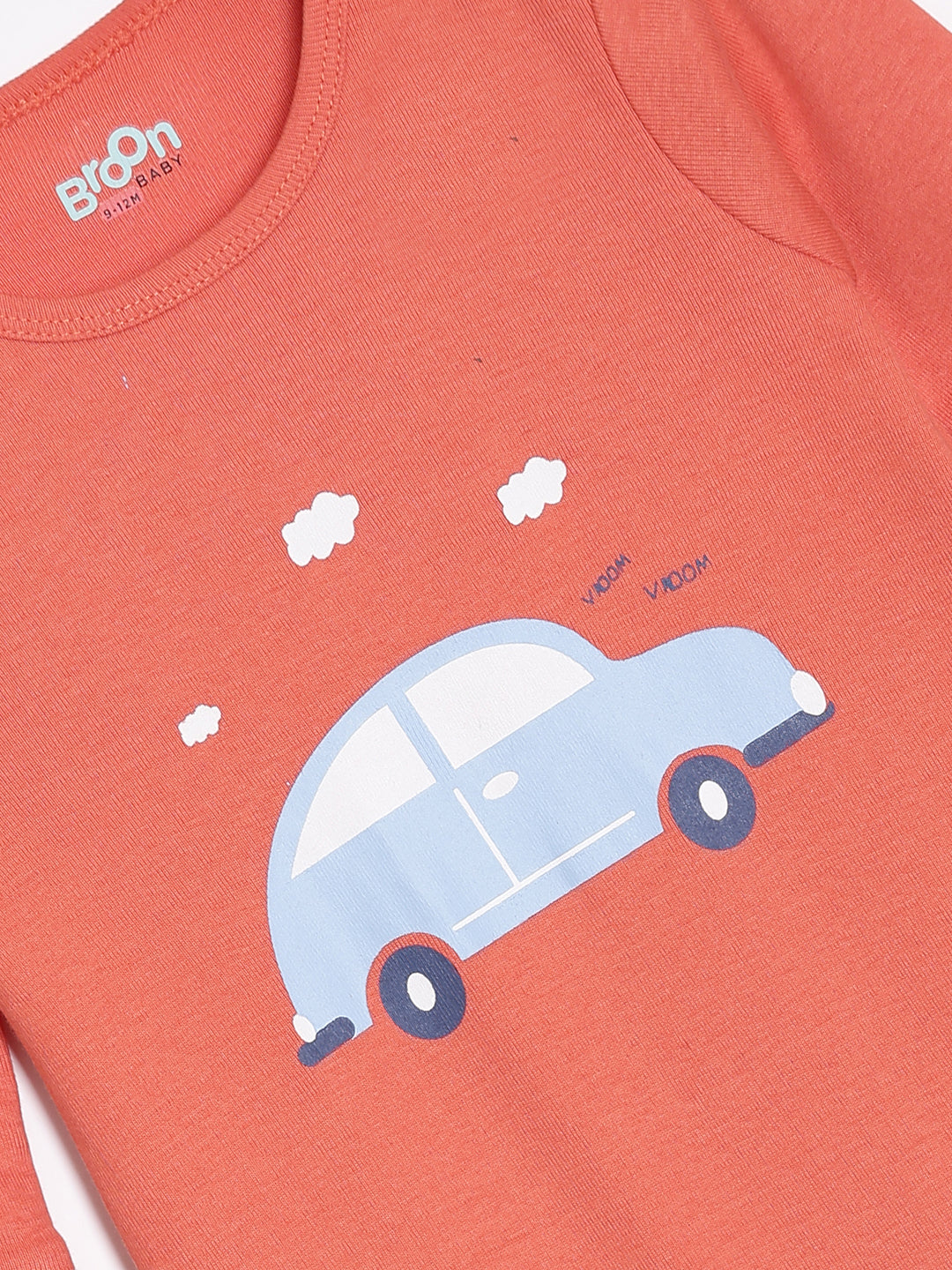 Broon Infant Baby Organic Cotton Full Sleeve Sleepsuit