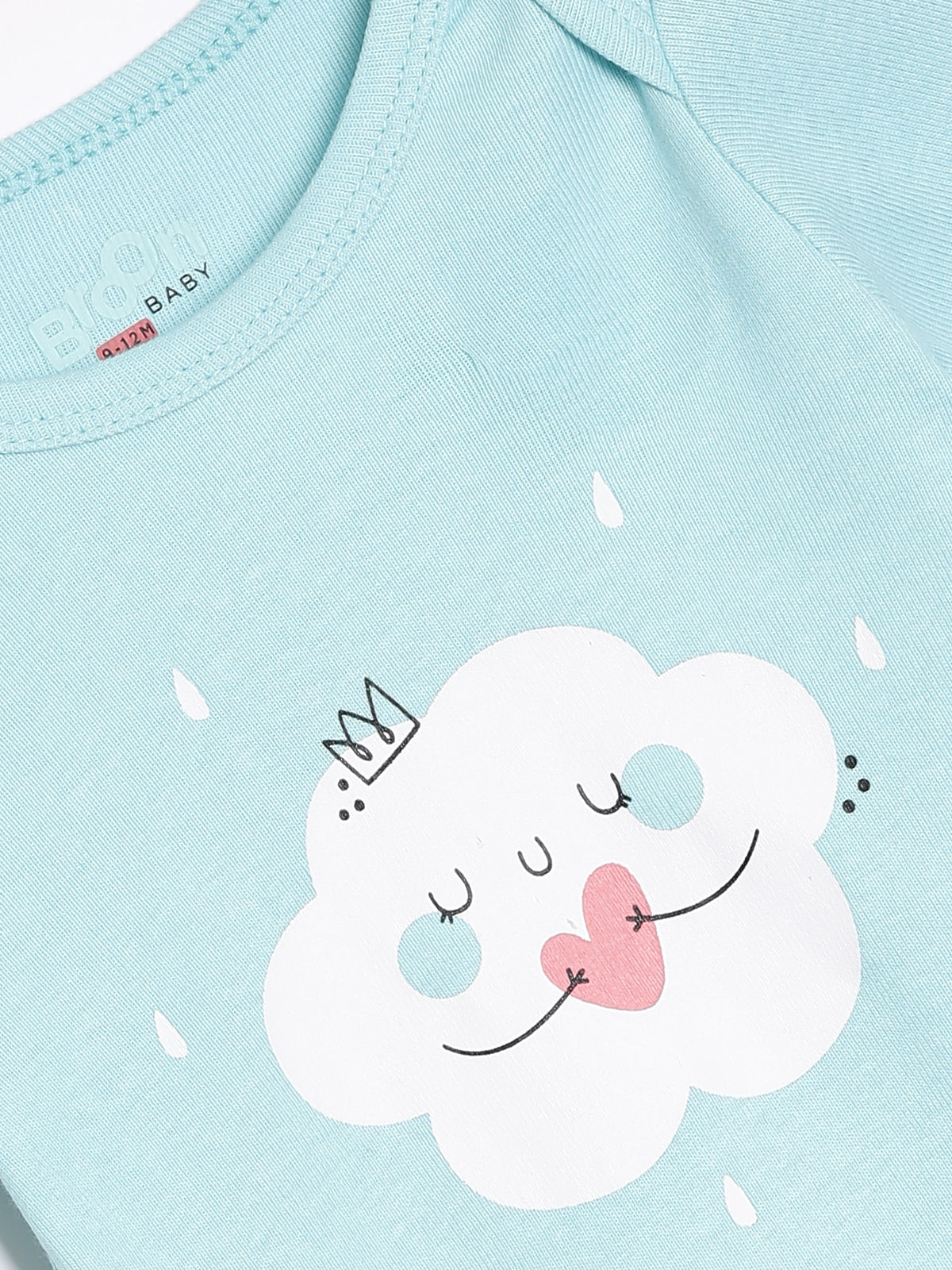 Broon Infant Baby Organic Cotton Short Sleeve Bodysuit