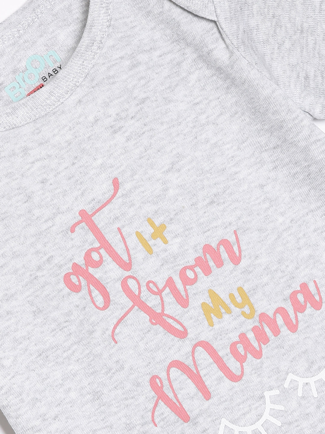 Broon Infant Baby Organic Cotton Short Sleeve Bodysuit