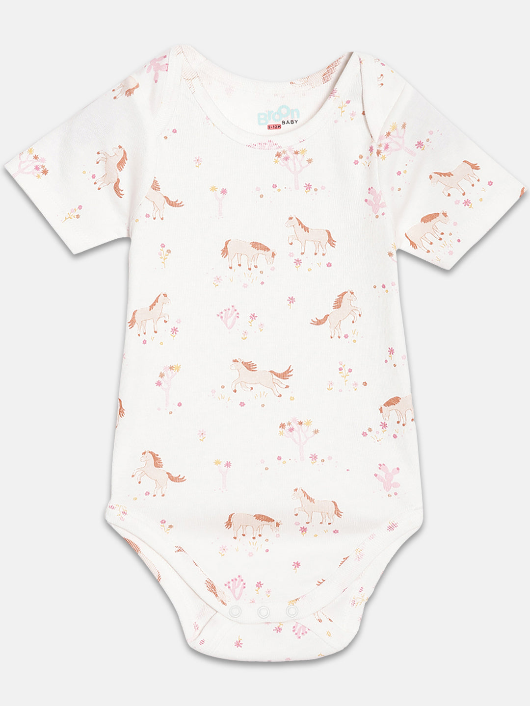 Broon Infant Baby Organic Cotton Short Sleeve Bodysuit