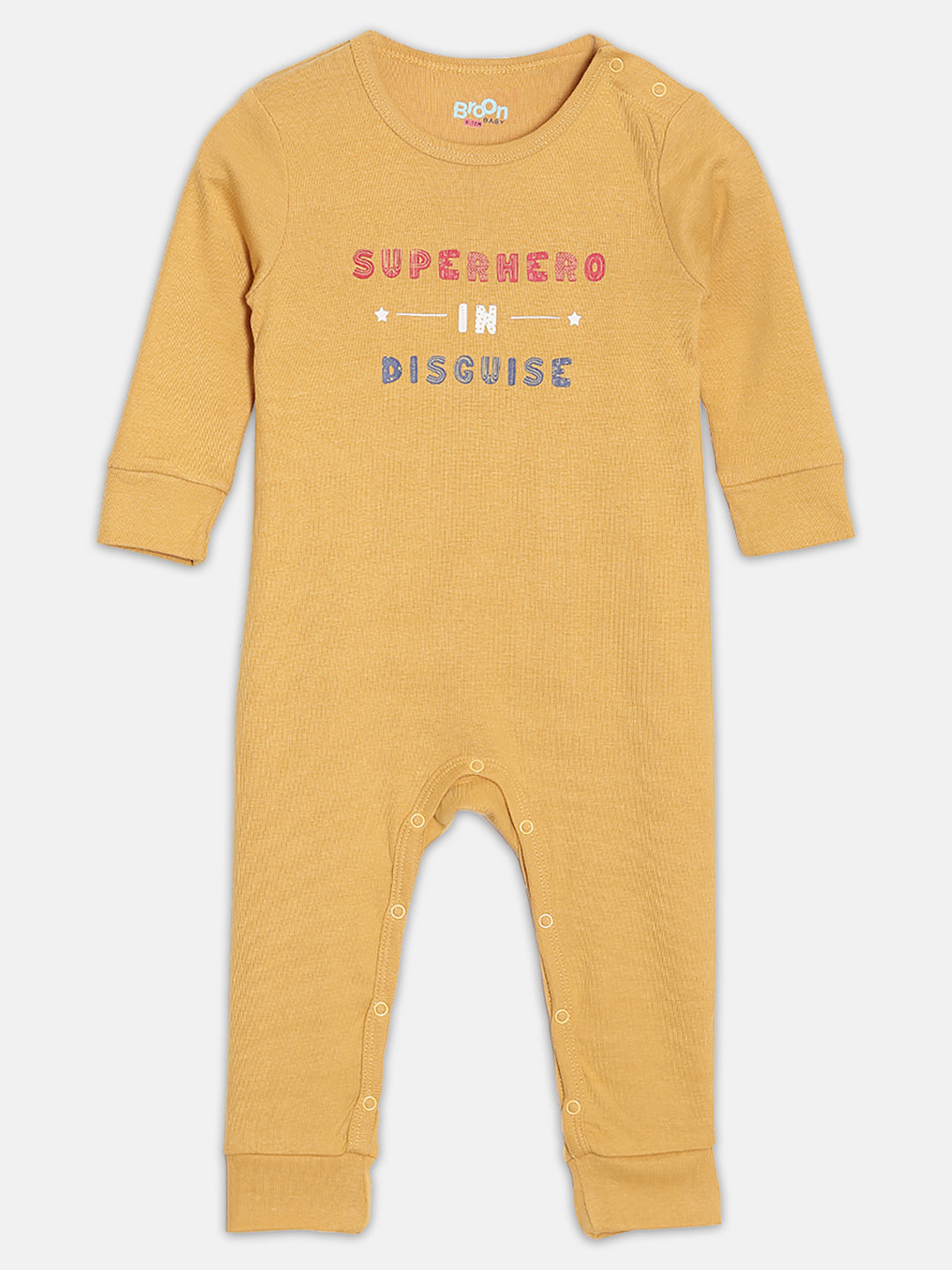 Broon Infant Baby Organic Cotton Full Sleeve Sleepsuit