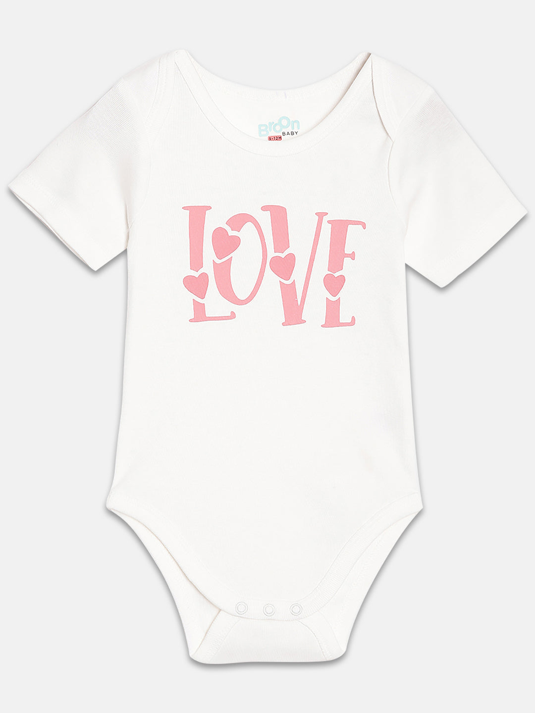 Broon Infant Baby Organic Cotton Short Sleeve Bodysuit