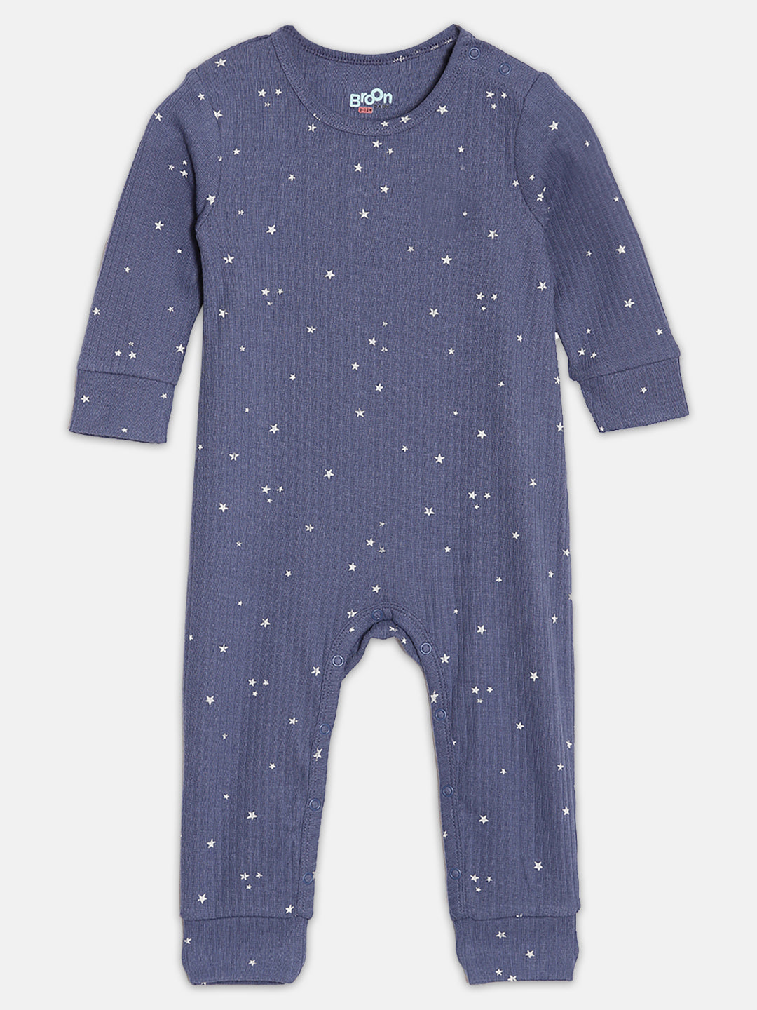 Broon Infant Baby Organic Cotton Full Sleeve Sleepsuit