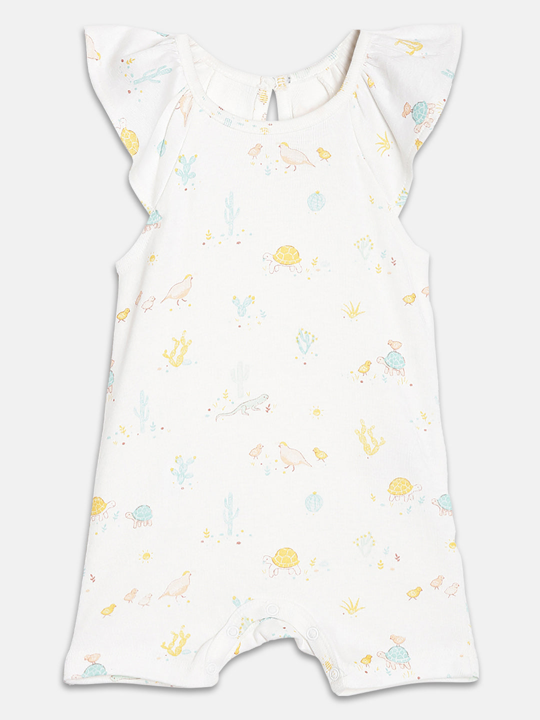 Broon Infant Baby Organic Cotton Short Sleeve Rompers