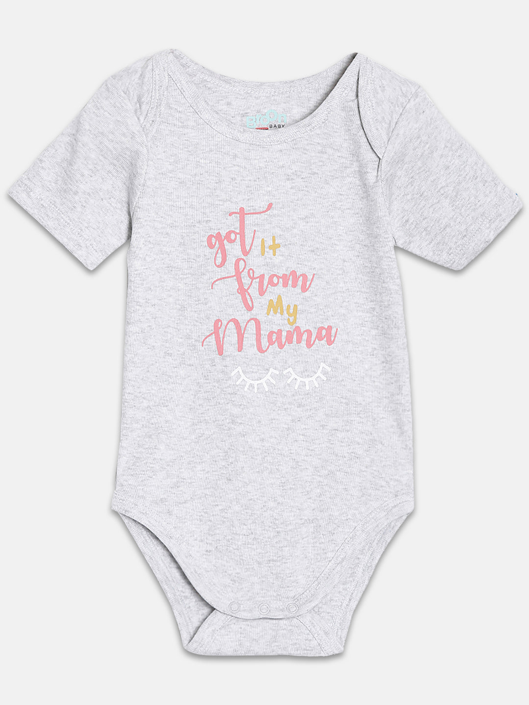 Broon Infant Baby Organic Cotton Short Sleeve Bodysuit