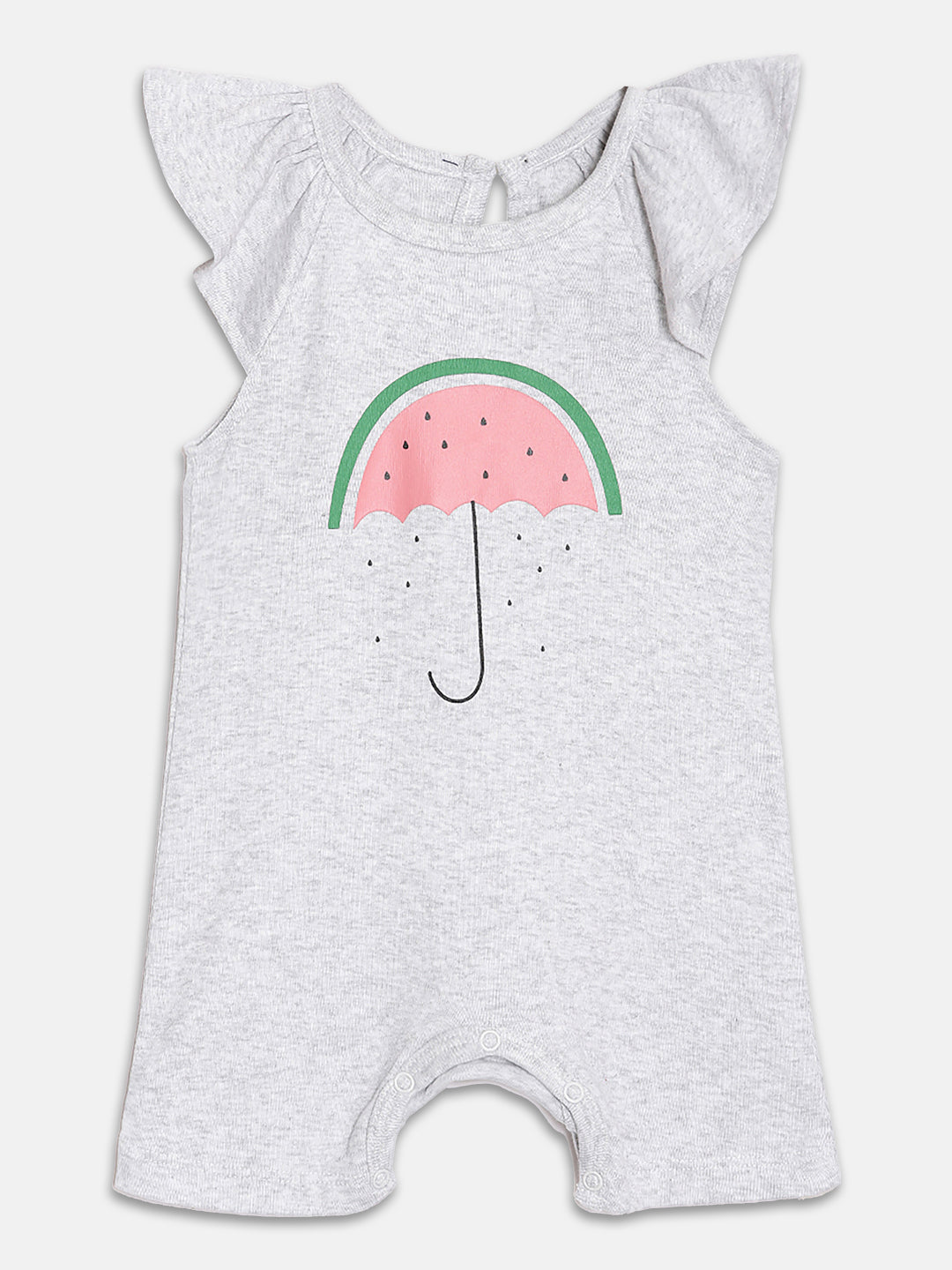 Broon Infant Baby Organic Cotton Short Sleeve Rompers