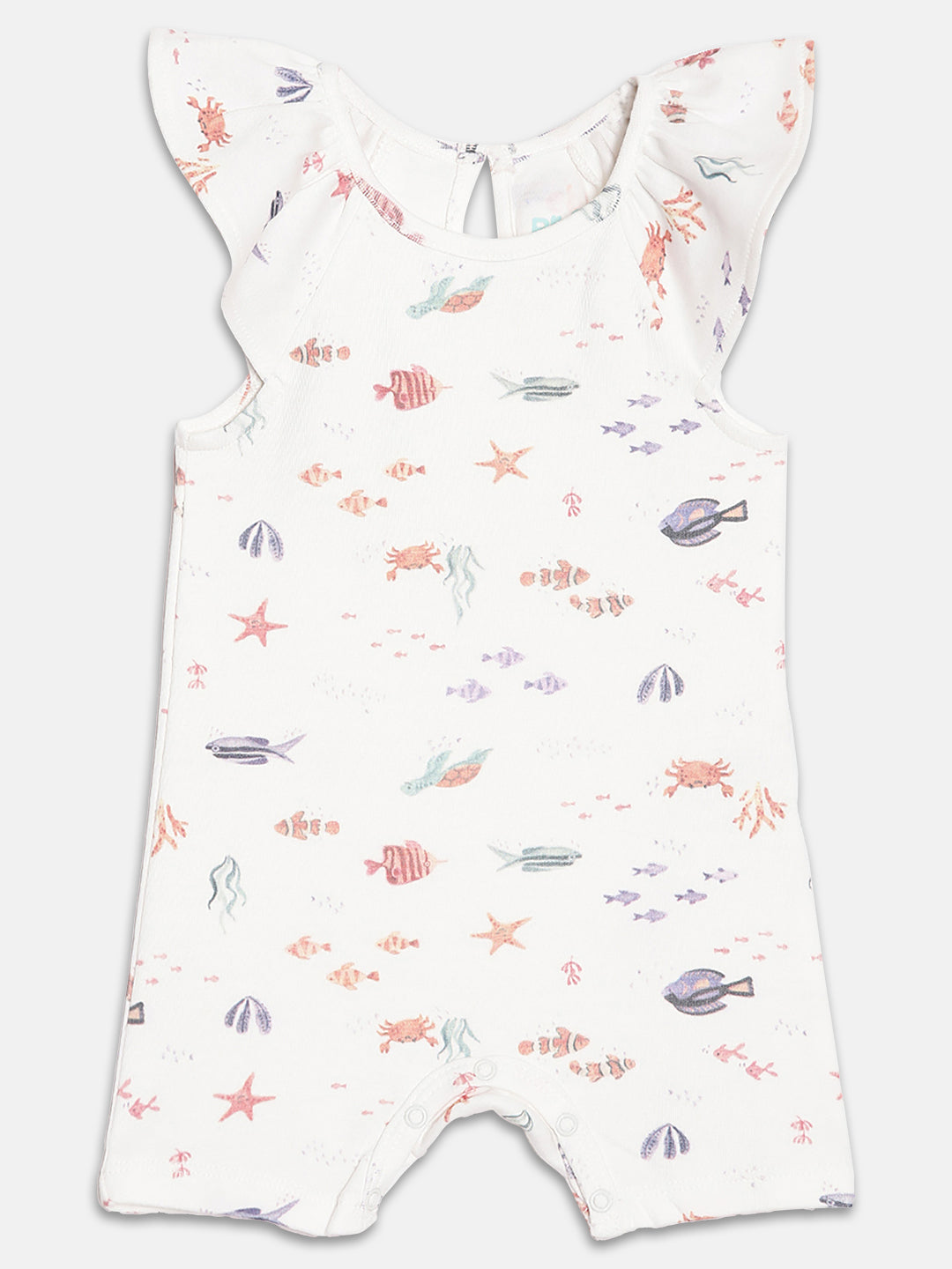 Broon Infant Baby Organic Cotton Short Sleeve Rompers