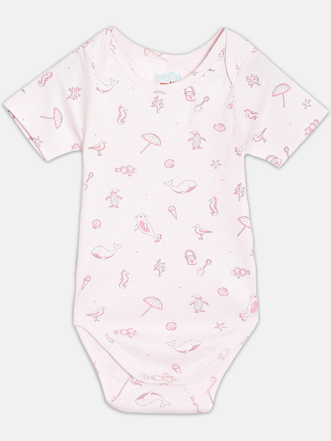 Broon Infant Baby Organic Cotton Short Sleeve Bodysuit