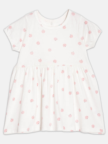Broon Infant Baby Organic Cotton Short Sleeve Girls Dress