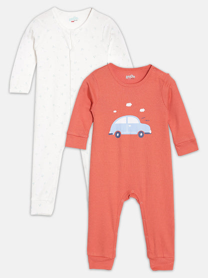 Broon Infant Baby Organic Cotton Full Sleeve Sleepsuit