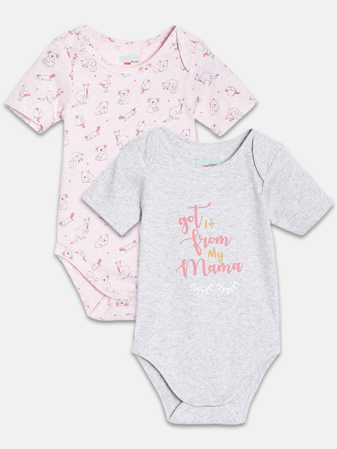 Broon Infant Baby Organic Cotton Short Sleeve Bodysuit