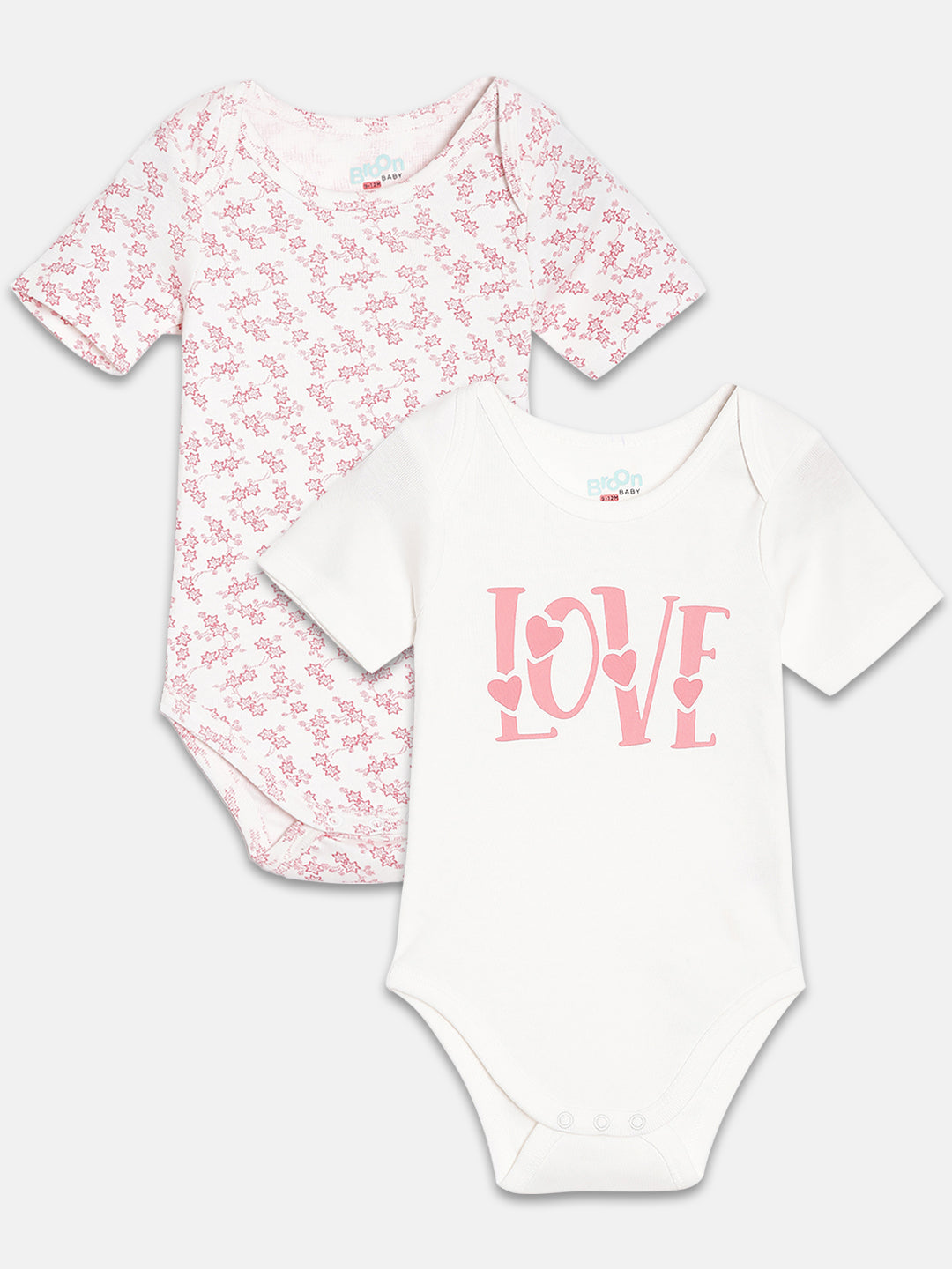 Broon Infant Baby Organic Cotton Short Sleeve Bodysuit