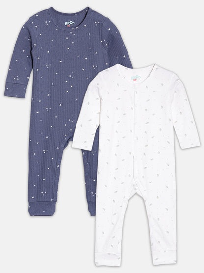 Broon Infant Baby Organic Cotton Full Sleeve Sleepsuit